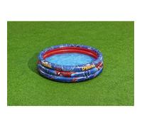 Bestway 98018 Spider Man piscine pataugeoire ronde 3 boudins 122 x 30 cm