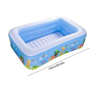 Piscine gonflable carrée bleue pour enfants et bébés,pataugeoire pour jardin de maison,1.2 m,1.5m - Type 1.5m