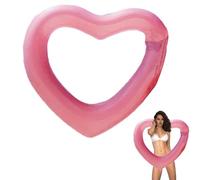 Piscine gonflable coeur,Jouets aquatiques gonflables pour anneau de natation - Tube de natation d'été de flotteur de coeur d'amusement de l'eau pour l'enterrement de vie de jeune fille de plage de pis