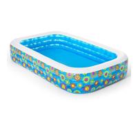 Piscine gonflable Deluxe décor poissons- longueur 305cm - largeur 183cm - hauteur 56cm