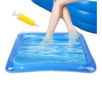 Piscine gonflable en PVC gris haute performance avec pompe à main, bac de lavage portable, bac de nettoyage antidérapant, accessoire de spa d'extérieur pliable, solution pratique pour œufs de piscine
