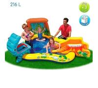 Piscine gonflable Enfant - Aire De Jeux aquatique Dinosaure - INTEX - 249 x 191 x 109 cm - 3 ans et plus