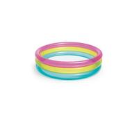 Intex - Piscinette pataugeoire gonflable Rainbow - Diam. 86 x H. 25 cm - Multicolore