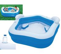 PISCINE GONFLABLE FAMILIALE A BORDS EXTRA LARGES 575LT 213X206X69 -54153