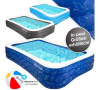 Piscine gonflable familiale - KESSER - Dimensions 305x183x56 cm - Volume de remplissage 1180 litres