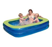 Piscine gonflable familiale rectangulaire - MARQUE - 200 x 150 x 50 cm - Bleu et vert - Pour enfants