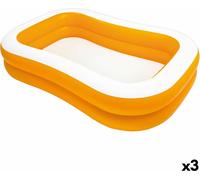Piscine gonflable Intex Mandarin 229 x 48 x 152 cm Orange 600 L (3 pièces)