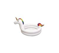 AC-Déco Piscinette gonflable Licorne 130 cm Blanc G