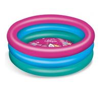 Piscine gonflable Licorne pour enfant - Mondo - 100 x 22 cm - PVC résistant - Rose, bleu et vert
