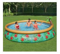 Piscine gonflable Paradise Palms 457x84 cm - Bestway - Autoportante - Blanc - Rond