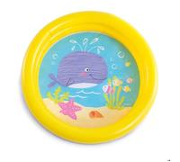 Piscine gonflable pour bébé - Intex - 61x15 cm - Jaune - Graphiques d'animaux - PVC - Capacité 17 litres - Âge 1-3 ans