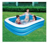 Piscine gonflable pour enfants- Bestway - Rectangulaire - 201 x 150 x 51 cm - Bleu