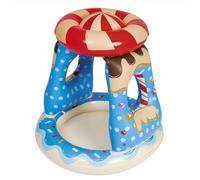 Piscine gonflable pour enfants de 1 à 3 ans,en forme de tortue,parasol,avec motif marin,jouet amusant pour l'extérieur - Type candy house