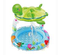 Piscine gonflable pour enfants de 1 à 3 ans,en forme de tortue,parasol,avec motif marin,jouet amusant pour l'extérieur - Type turtle