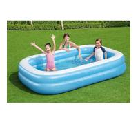 Piscine gonflable rectangulaire Bestway 262 x 175 x 51 cm - Bleu et blanc - Pour enfant - Utilisation extérieure