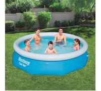 Piscine gonflable ronde - Bestway - Fast Set 57266 - 305x76 cm - 3800 L - Murs renforcés Tritech - Installation facile