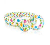 Piscine gonflable ronde poisson - L 132 x H 28 cm - Vinyle