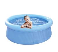 Piscine gonflable Round - Pand de bain pour tout-petit, baignoire pliable | Grand bassin de pagayage de famille extérieure, bague de trempage portable Piscine parfaite pour le jardin, le patio, la cou