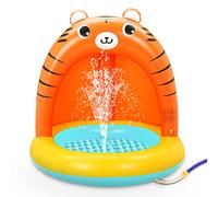 Piscine Gonflable Splash Pad | Piscine à E'claboussures pour Enfant Piscine Gonflable D'arrosage | Jouet d'eau E'té Splash Eau Pataugeoire Jeu Jouets pour Garçons Filles en Plein Air Jardin Pelouse