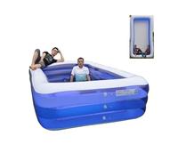 Piscine Gonflable surdimensionnée, Piscine Lounge de Taille Standard for Toute la Famille, fête Aquatique dans Le Jardin, Jardin extérieur(3.88x1.90x0.70m)