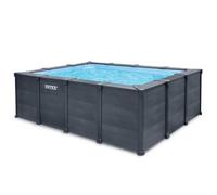 Intex 26396GN piscine hors sol Rectangle Bleu, Gris