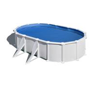 Gre Piscine hors-sol Atlantis KITPROV618 ovale acier blanc 610x375x132 cm filtre à sable