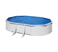 Piscine Gre acier ovale Bora Bora - 527 x 500 x H 122 cm (Filtre à cartouche)