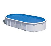 Piscine Gre acier ovale Haiti - 744 x 400 x H 132 cm (Filtre à sable)