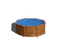 Piscine Gre acier ronde Mauritius - Ø 370 x H 132 cm (Filtre à sable)