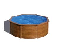 Piscine Gre acier ronde Sicilia Ø 370 x H 122 cm (Filtre à cartouche)