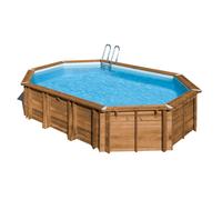 Piscine Gre bois Avocado - 656 x 456 x H 131 cm (Filtre à sable)