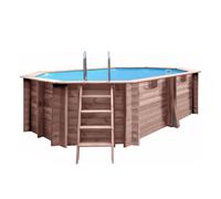 Piscine Gre bois Grenade 2 - 436 x 336 x H 117 cm (Filtre à sable)