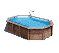 Piscine bois Macadamia 6,32 x 3,55 x h1,30 m
