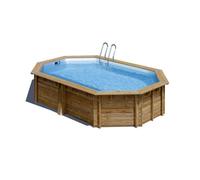 Piscine Gre bois Vermela - 672 x 472 x H 146 cm (Filtre à sable)