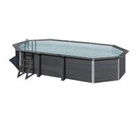 Piscine hors sol Composite Avantgarde octo. allongée 6.64m x 3.86m H 1.24m