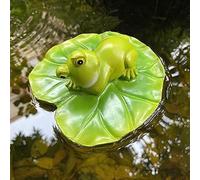 Piscine Grenouille Flottante Sculpture Ornement Décor Résine Jouet Poisson Étang Eau Flottant Lotus Feuille Tortue Grenouille Animal Koi Étang Décoration Piscine Accessoires Flott, C