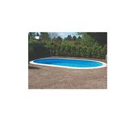 Kit Piscine Enterrable - AQUALUX - Piscine Acier - Ovale - 525 x 320 cm - Hauteur 120cm avec échelle et système filtration