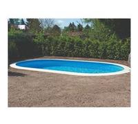Kit Piscine Enterrable - AQUALUX - Piscine Acier - Ovale - 525 x 320 cm - Hauteur 120cm avec échelle et système filtration