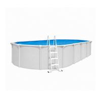 Piscine hors sol acier ovale 9,15 x 4,55 x 1,32 m blanche OSMOSE