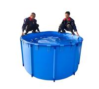 Piscine hors-sol avec cadre en métal - Pour l'extérieur - Grande bâche pour l'intérieur et l'extérieur - Pour pisciculture, étang d'aquarium, 1,6 x 0,6 M/119 L (1526L/403GAL-1,8 x 0,6 m (D x H)