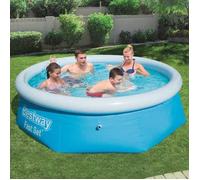 Bestway 57265 Piscine hors sol Fast Set™ diamètre 244 x 66 cm, Turquoise