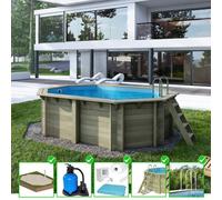 Piscine hors sol bois NEMO Altanka-4.3 x 3m x 1.18m-