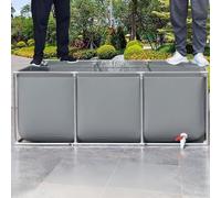 Piscine hors sol, cadre en acier durable, piscine de jardin pour les familles, assemblage facile, construction en métal robuste