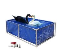 Piscine hors sol, cadre rectangulaire en acier, piscine de jardin durable pour s'amuser en famille, assemblage facile