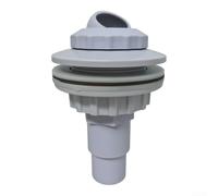 Piscine hors-sol complète raccord jet retour complet en plastique ABS pièce de rechange avec écrou de verrouillage adaptateur joint pour piscine revêtement vinyle installation facile couleur blanche