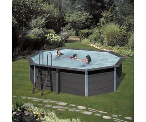 Piscine hors sol Composite Avantgarde octo. allongée 5.24m x 3.86m H 1.24m