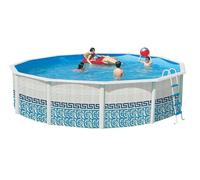 Piscine hors sol en acier ronde MOSAIKO 640 x 1.20 cm