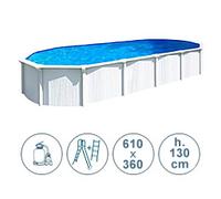 Piscine hors sol en acier WHITE POOL 610x360x130 cm