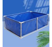Piscine hors-sol en métal pour enfants et adultes avec valve de débit, parfaite pour s'amuser dans le jardin et se détendre et facile à installer pour les activités de plein air d'été