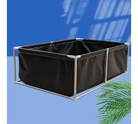 Piscine hors sol en métal pour enfants et adultes - Comprend une valve de débit, parfaite pour s'amuser dans le jardin, se détendre et facile à installer